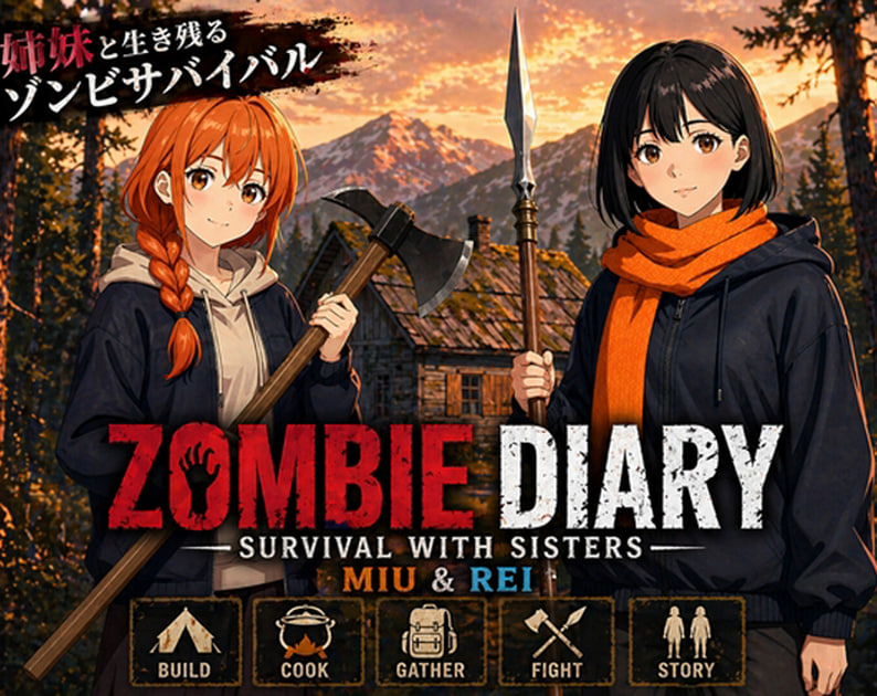 [SLG/双端] 僵尸日记：与美羽&玲两姐妹的末日求生 Zombie Diary Survival with Sisters Miu & Rei v1.07 AI汉化 [1.26G]